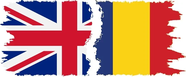 Flags of Romania and UK
